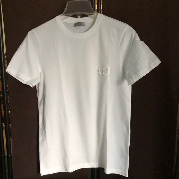 DIOR CD Icon Tシャツ　ホワイト White Dior CD Icon T-Shirt - Size M | eBay